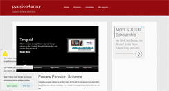 Desktop Screenshot of pension4army.co.uk